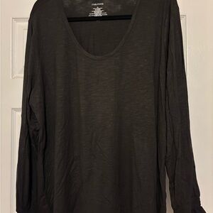 Maurices Charcoal Long Sleeve Top